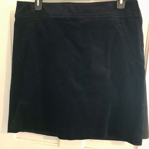 Navy blue corduroy, Talbots skirt. NEVER WORN.